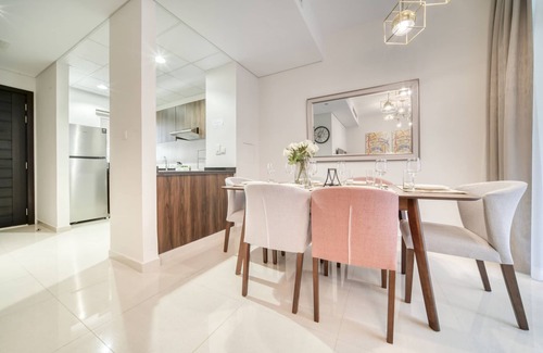 Dubai Ski Chalet | Alluring 3BR Townhouse at DAMAC Hills 2 Avencia by Deluxe Holiday Homes