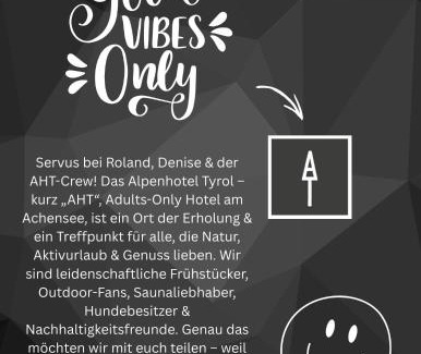Pertisau Hotel | ALPENHOTEL TYROL - B&B - ADULTS ONLY - Alpines Lifestyle-Konzepthotel - dog friendly