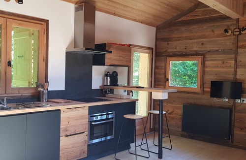 Passy Apartment | Amazing, garden level, terrace, sleeps 2, Nordic bath, Mont Blanc view