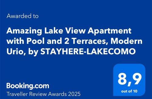 Calozzo Apartment | Amazing Lake View Apartment with Pool and 2 Terraces, Modern Urio, by STAYHERE-LAKECOMO