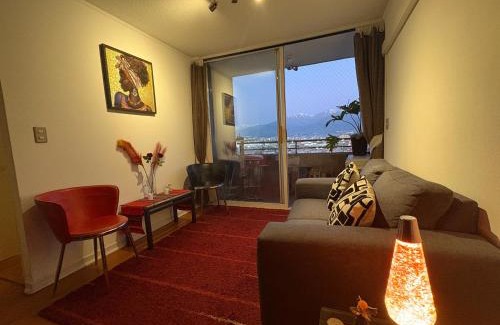 San Joaquin Apartment | Amazing view of Santiago con estacionamiento