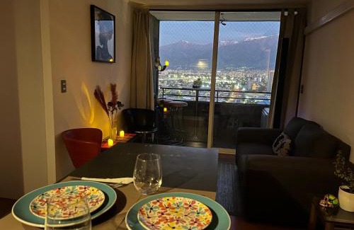 San Joaquin Apartment | Amazing view of Santiago con estacionamiento