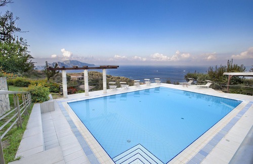 Schiazzano Villa | AMORE RENTALS - Villa Elia with Private Pool, Sea View, Terraces, Parking and Garden