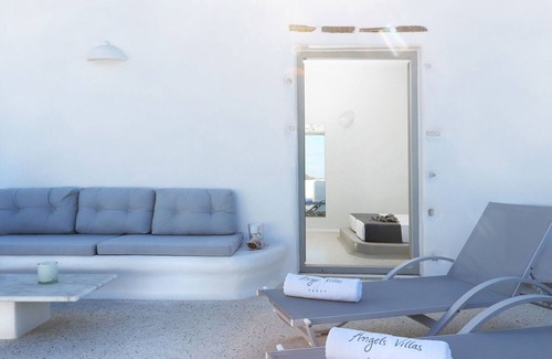 Naousa Villa | Angels Villas Asterias amazing pool sea view *2 BD cycladic style villa*