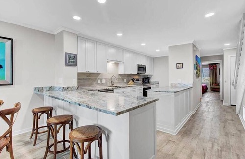 Isle of Palms Villa | “Another Day at the Beach” at 2 Beach Club Villa|Spectacular Oceanfront Views|Renovated|Large Scr.