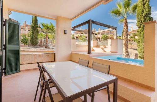 Fuente Alamo de Murcia Apartment | Apartment 'Monaco 6 Bajo A' with Shared Pool, Wi-Fi and Air Conditioning