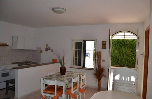Marina di Novaglie Apartment | Apartment 'Alba Del Mare' with Sea View, Private Terrace and Shared Garden
