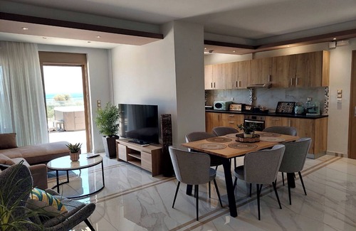 Kolymbia Apartment | Apartment 'Alexa 3' with Private Terrace, Wi-Fi and Air Conditioning