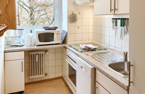 Bad Krozingen Apartment | Apartment "Am Kurpark" with Balcony & Wi-Fi