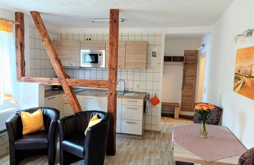 Pfaffendorf Apartment | Apartment "Barbarine", living/bedroom - Ferienhof Müller
