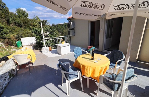 Okuklje Apartment | Apartment Belin Mljet - One Bedroom Apartment with Terrace and Sea View