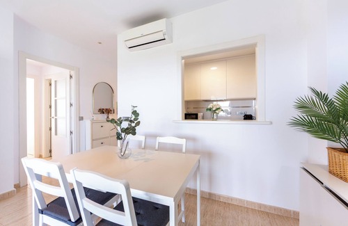 Retamar Apartment | Apartment 'Campo De Golf, Piscina Y Padel' with Sea View, Shared Pool and Air Conditioning