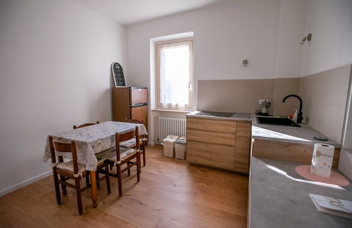 Sanzeno Apartment | Apartment 'Casa Maia - Ape' with Mountain View, Shared Terrace and Wi-Fi