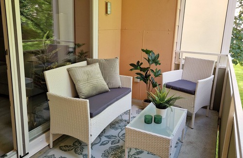 Bad Harzburg Apartment | Apartment Eschenweg incl. balcony with garden view, bed linen and towels