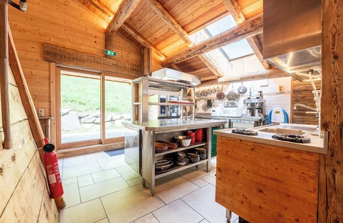 La Giettaz Apartment | Apartment 'Gite Les Clapières - Grande Partie' with Mountain View, Private Terrace and Shared Garden