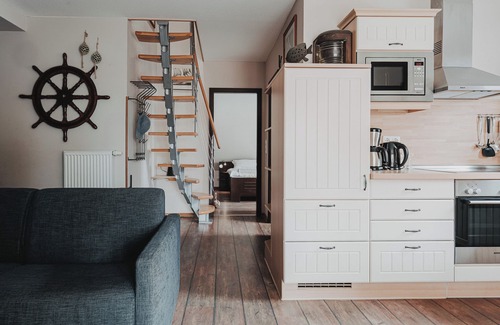 Baltrum Apartment | Apartment 'Gorch Fock' with Shared Terrace, Shared Garden and Wi-Fi
