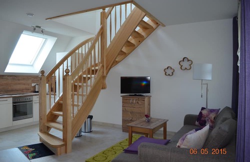 Burg-Kauper Apartment | Apartment hayloft/straw chamber - Spreewaldscheune am Fließ-Ferienwohnungen am