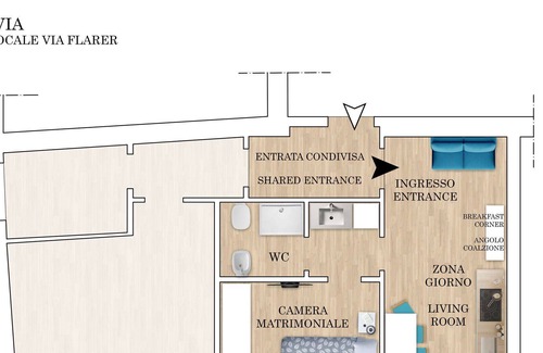 Pavia Apartment | Apartment in Pavia with 1 bedrooms sleeps 3