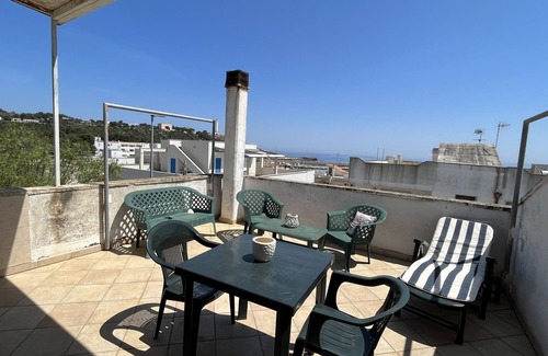 Santa Maria di Leuca Apartment | Apartment 'Monolocale Giorgia' with Sea View, Private Terrace and Air Conditioning