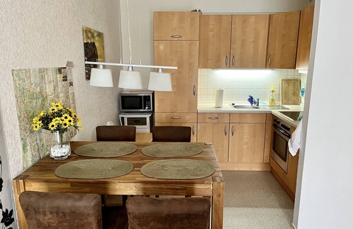 Bad Harzburg Apartment | Apartment "RuheZeit" with Mountain View, shared Sauna & Pool