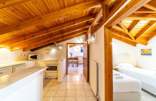 Dassia Apartment | Apartment Saint Nicholas Beach Superior One 2 with Sea View, Shared Pool & Wi-Fi