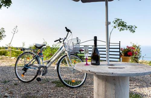 Castel Di Tusa RV Rental | Apartment 'Terreditusa - Bungalow Lavanda' with Sea View, Wi-Fi and Air Conditioning
