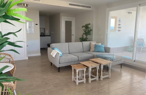 El Morche Apartment | Apartment Torrox Costa, new & luxurious for 6p, 3 balconies, first line sea view