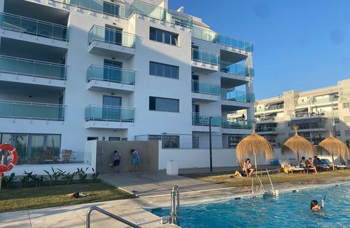 El Morche Apartment | Apartment Torrox Costa, new & luxurious for 6p, 3 balconies, first line sea view