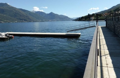 Musso Apartment | Apartment with pool, private garden & private boat mooring at shore lake Como