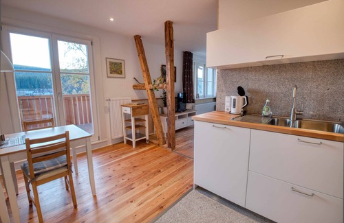 Forbach Apartment | Apartment 'Zum Alten Wärterhaus Erdgeschoss' with Lake View, Shared Terrace and Wi-Fi