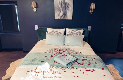 Poitiers Apartment | Apparenthèse Love Room Jacuzzi Sauna