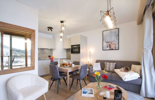 Bergers Condo | Appartement agréable, départ/retour ski aux pieds