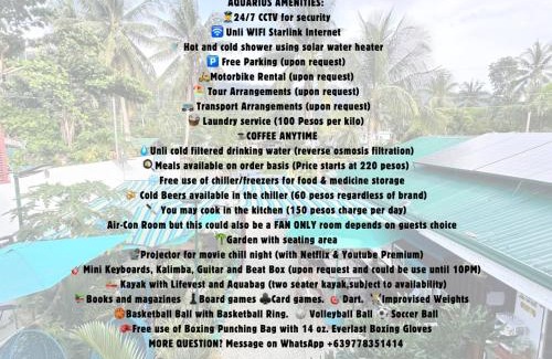 Port Barton Hotel | Aquarius - Port Barton