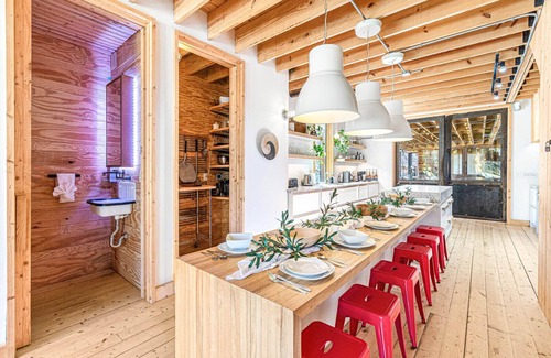 Mars Hill Cabin | Architect-designed Nordic Cabin:Sauna, Hot Tub, FirePit, GameRoom, Swings