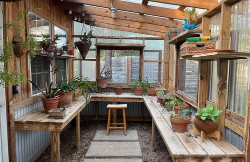 Austin Apartment | Artist's Country Retreat Bungalow with greenhouse!