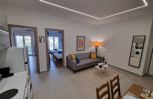 Ano Patisia Apartment | Athens 62sqm Family & Couples Apt with Balcony –Quiet & Stylish Stay near Center