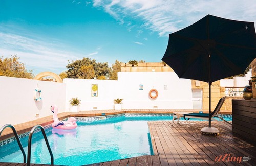 Xaghra Villa | Authentic Country Home w Incredible Pitch Pool