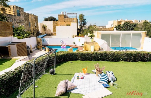 Xaghra Villa | Authentic Country Home w Incredible Pitch Pool