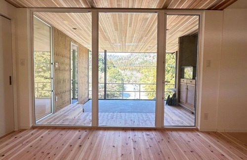 Nagahama House | Ayu House Nagahama Shiga There is a BBQ space with a panoramic view of the Takatoki River/Nagahama City Shiga