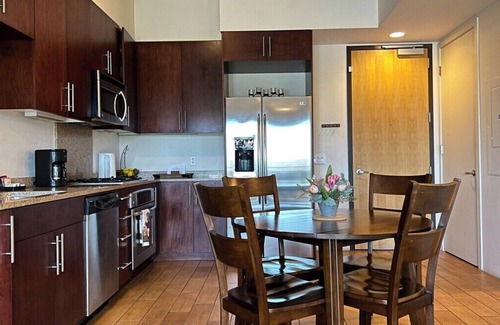 Downtown Las Vegas Condo | Balcony Luxury High Rise Downtown Fremont Casinos