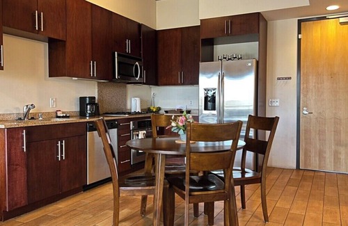 Downtown Las Vegas Condo | Balcony Luxury High Rise Downtown Fremont Casinos