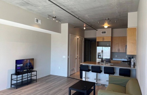 Downtown Las Vegas Condo | Balcony Luxury High Rise Downtown Fremont Casinos
