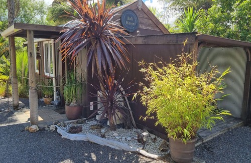 Coromandel Cabin | Bali Haven - Part of Coromandel Eco Sanctuary. Pet Friendly/Tranquil/Chimenea
