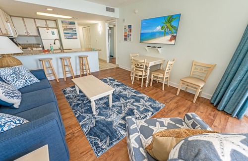 Crescent Beach Condo | Baywatch Renovated, Unobstructed Oceanfront Views!