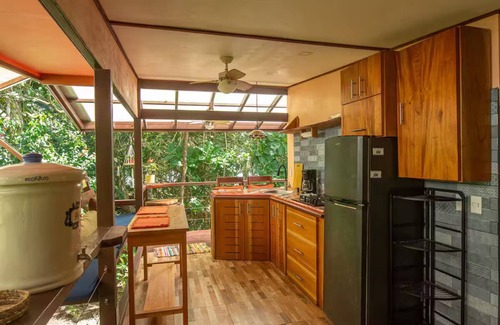 Chiguata House | Beachfront Treehouse in Punta Uva - Bedroom w AC