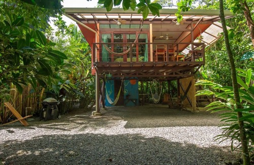 Chiguata House | Beachfront Treehouse in Punta Uva - Bedroom w AC