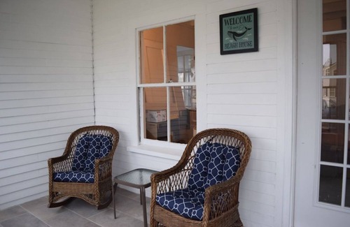 Rye House | Beach view home at Jenness Beach yet on quiet road- perfect for family getaways!