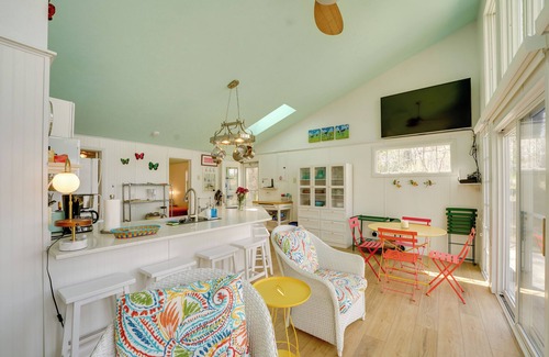 Muskegon Cottage | Beachfront Lake Michigan Cottage: Fire Pit & Deck