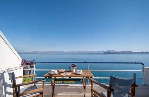 Kiveri Apartment | Beachfront Studio | Amazing Sea View balcony | near Nafplio, Epidaurus, Mycenae