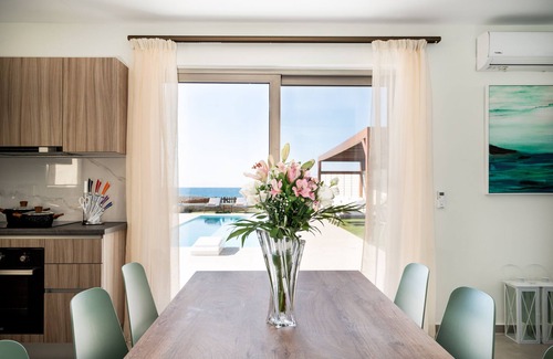 Rethymno Villa | Beachfront Villa w/ 2 Private Pools, Kids Playground & BBQ, suited for events